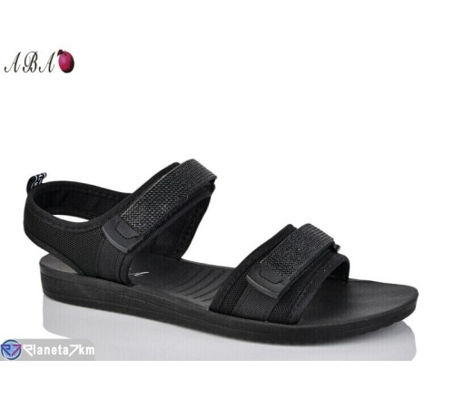 Босоніжки жіночі на літо (8 пар р.36-41) чорний  "Aba"