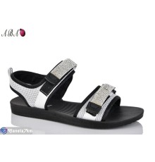 Босоніжки жіночі на літо (8 пар р.36-41) сірий  "Aba"