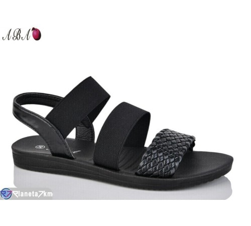 Босоніжки жіночі на літо (8 пар р.36-41) чорний  "Aba"