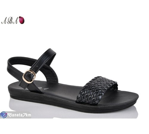 Босоніжки жіночі на літо (8 пар р.36-41) чорний  "Aba"