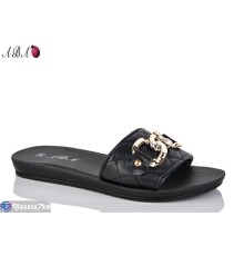 Шлепки жіночі на літо (8 пар р.36-41) чорний  "Aba"