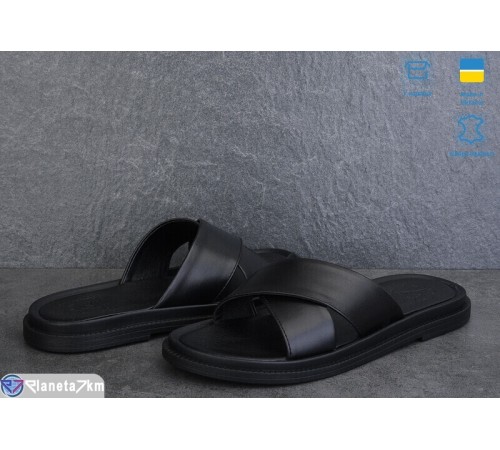 Шлепки жіночі на літо (6 пар р.36-40) чорний  "Linda"