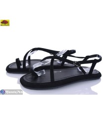 Босоніжки жіночі на літо (8 пар р.36-41) чорний  "Mei De Li"