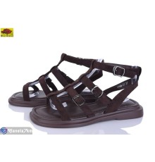 Босоніжки жіночі на літо (8 пар р.36-41) коричневий  "Mei De Li"