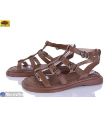 Босоніжки жіночі на літо (8 пар р.36-41) коричневий  "Mei De Li"