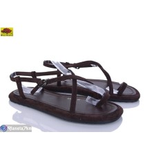 Босоніжки жіночі на літо (8 пар р.36-41) коричневий  "Mei De Li"