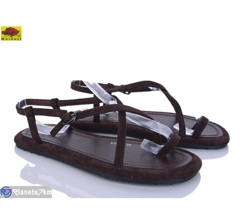 Босоніжки жіночі на літо (8 пар р.36-41) коричневий  "Mei De Li"