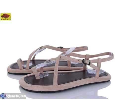 Босоніжки жіночі на літо (8 пар р.36-41) бежевий  "Mei De Li"