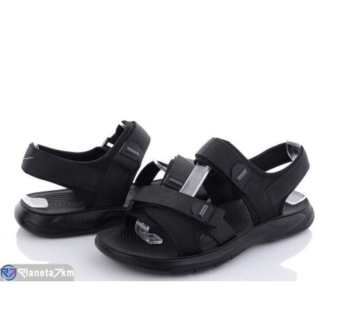 Сандалі чоловічі на літо (8 пар р.40-45) чорний  "Normashoes"