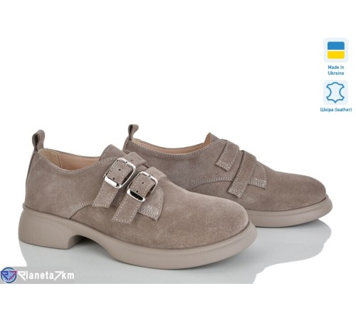 Туфлі жіночі на весну/осінь (6 пар р.36-40) коричневий  "Linda"