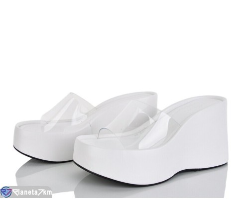 Шлепки жіночі на літо (8 пар р.36-41) білий  "LOREDANA"