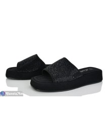 Шлепки жіночі на літо (8 пар р.36-41) чорний  "LOREDANA"