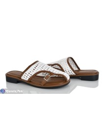 Шлепки жіночі на літо (8 пар р.36-41) білий  "LOREDANA"