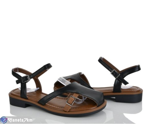 Босоніжки жіночі на літо (8 пар р.36-41) чорний  "LOREDANA"