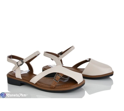 Босоніжки жіночі на літо (8 пар р.36-41) бежевий  "LOREDANA"