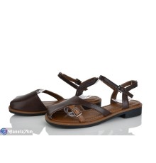 Босоніжки жіночі на літо (8 пар р.36-41) коричневий  "LOREDANA"