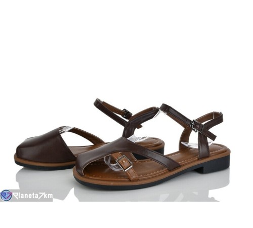Босоніжки жіночі на літо (8 пар р.36-41) коричневий  "LOREDANA"