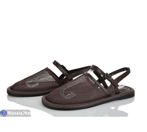 Босоніжки жіночі на літо (8 пар р.36-41) коричневий  "LOREDANA"