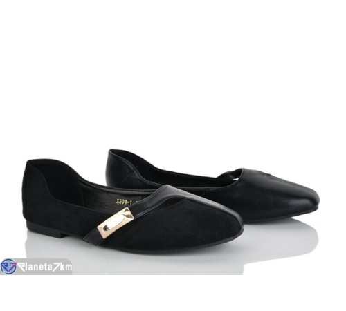 Балетки жіночі на літо (8 пар р.36-41) чорний  "LOREDANA"