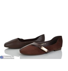 Балетки жіночі на літо (8 пар р.36-41) коричневий  "LOREDANA"