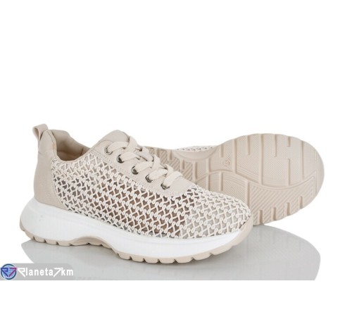 Кросівки жіночі на літо (8 пар р.36-40) бежевий  "LOREDANA"