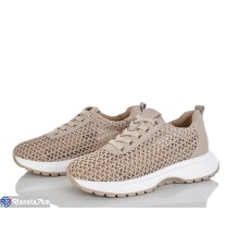 Кросівки жіночі на літо (8 пар р.36-40) коричневий  "LOREDANA"