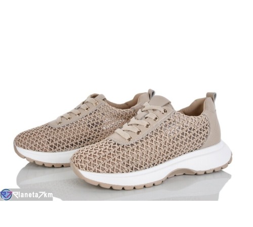 Кросівки жіночі на літо (8 пар р.36-40) коричневий  "LOREDANA"