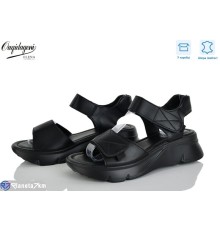 Босоніжки жіночі на літо (8 пар р.36-41) чорний  "Dageni"