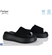 Шлепки жіночі на літо (8 пар р.36-41) чорний  "Dageni"