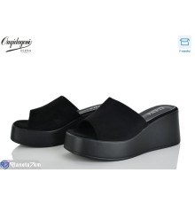 Шлепки жіночі на літо (8 пар р.36-41) чорний  "Dageni"