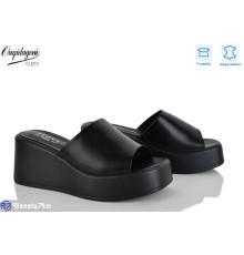 Шлепки жіночі на літо (8 пар р.36-41) чорний  "Dageni"