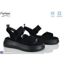 Босоніжки жіночі на літо (8 пар р.36-41) чорний  "Dageni"