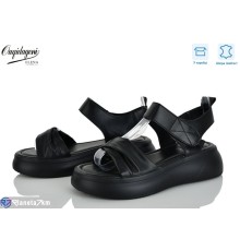 Босоніжки жіночі на літо (8 пар р.36-41) чорний  "Dageni"