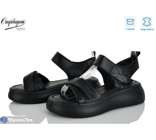 Босоніжки жіночі на літо (8 пар р.36-41) чорний  "Dageni"