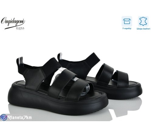 Босоніжки жіночі на літо (8 пар р.36-41) чорний  "Dageni"