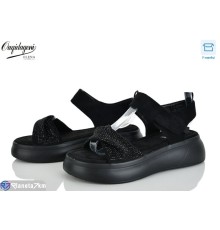 Босоніжки жіночі на літо (8 пар р.36-41) чорний  "Dageni"