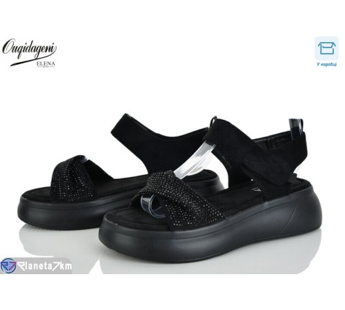 Босоніжки жіночі на літо (8 пар р.36-41) чорний  "Dageni"
