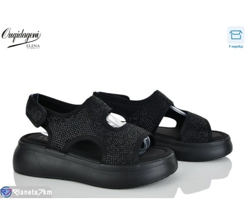 Босоніжки жіночі на літо (8 пар р.36-41) чорний  "Dageni"