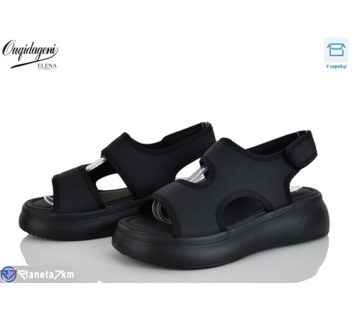 Босоніжки жіночі на літо (8 пар р.36-41) чорний  "Dageni"