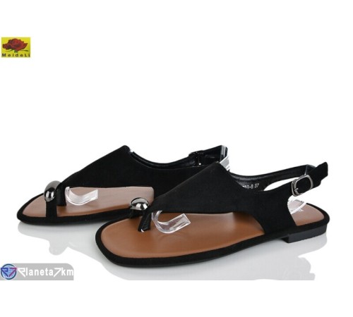 Босоніжки жіночі на літо (8 пар р.36-41) чорний  "Mei De Li"