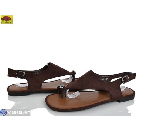 Босоніжки жіночі на літо (8 пар р.36-41) коричневий  "Mei De Li"