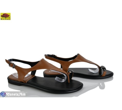 Босоніжки жіночі на літо (8 пар р.36-41) коричневий  "Mei De Li"