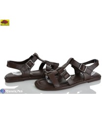 Босоніжки жіночі на літо (8 пар р.36-41) коричневий  "Mei De Li"