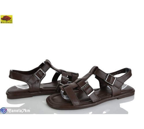 Босоніжки жіночі на літо (8 пар р.36-41) коричневий  "Mei De Li"