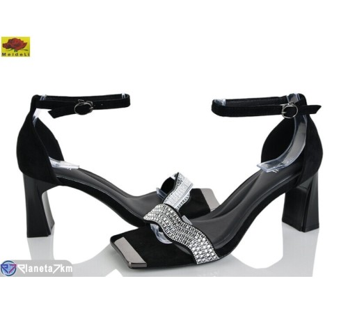 Босоніжки жіночі на літо (6 пар р.36-40) чорний  "Mei De Li"