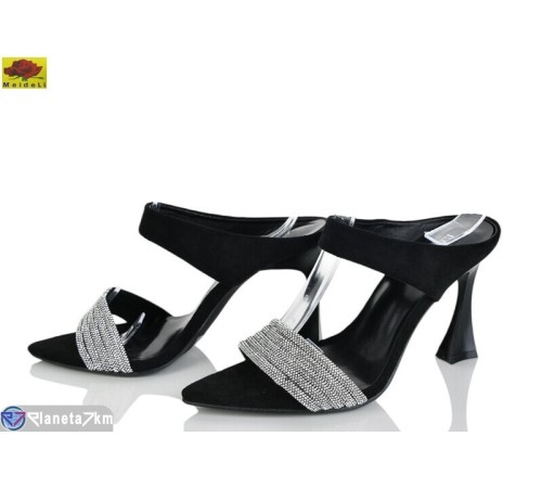 Босоніжки жіночі на літо (6 пар р.36-40) чорний  "Mei De Li"