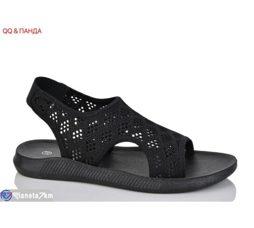 Босоніжки жіночі на літо (8 пар р.36-41) чорний  "QQ&Панда"