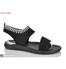 Босоніжки жіночі на літо (8 пар р.36-41) чорний  "QQ&Панда"