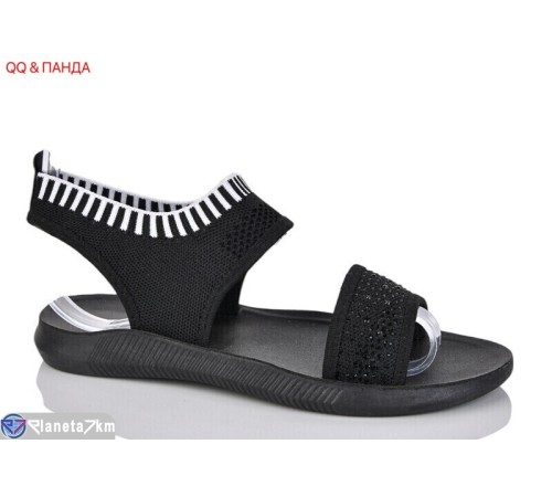Босоніжки жіночі на літо (8 пар р.36-41) чорний  "QQ&Панда"