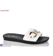 Шлепки жіночі на літо (8 пар р.36-41) білий  "QQ&Панда"